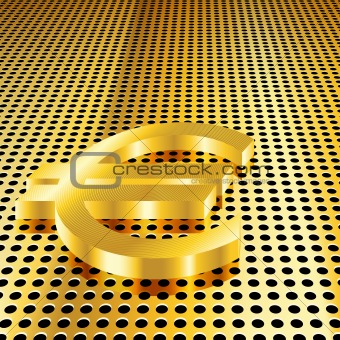 Golden Euro Background