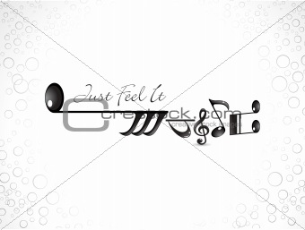 abstract musical note based music concept