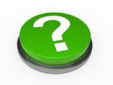 3d green questionm mark button