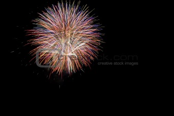 Isolated fireworks