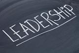 leadership word on blackboard