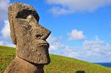Solitary Moai on Easter Island