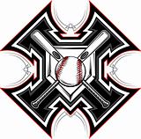 Baseball Softball Bats Graphic Vector Template