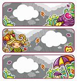 Autumnal banners series