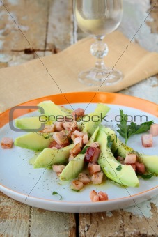vegetable salad with avocado