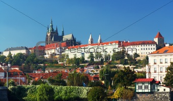 Panorama of Hradcany and Prague Castle