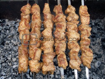 Shish kebab preparation5