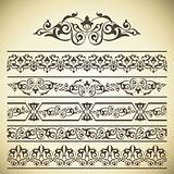 Vector set of ornate page decor elements