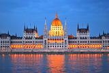 Budapest. Parliament House at twilight