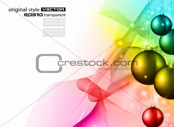 High tech rainbow Chrstmas background 