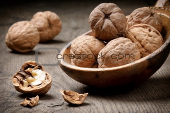 Still-life with walnuts