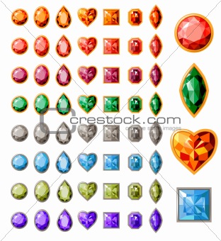 Big collection of different jewels