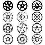 automotive wheel with alloy wheels 