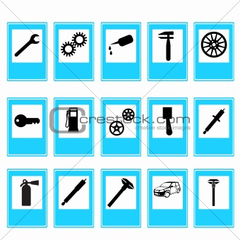 Auto Car Repair Service Icon Symbol