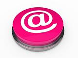 3d button email pink