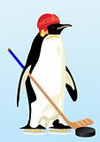Penguin-hockey player