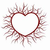 Heart in veins nimbus