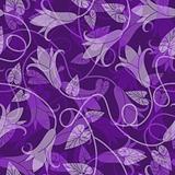 Violet seamless floral pattern