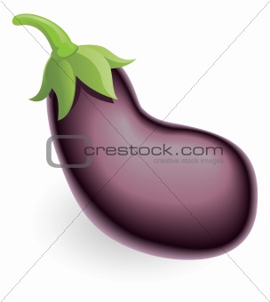 Aubergine eggplant or guinea squash 
