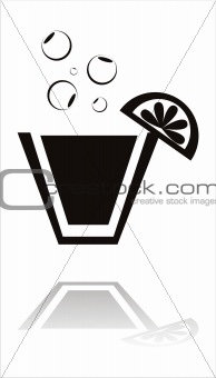 black cocktail icon