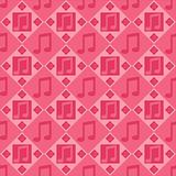 pink musical notes pattern