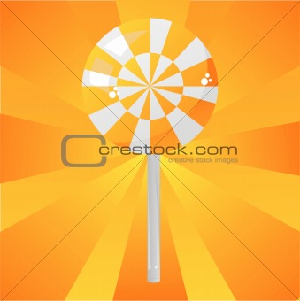 orange lollipop background