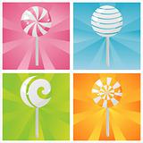 colorful lollipops backgrounds
