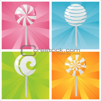 colorful lollipops backgrounds