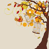 vector autumn background