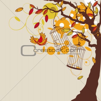 vector autumn background