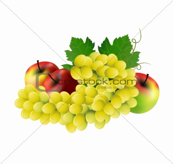 Grape with apples