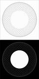 Circular black and white design