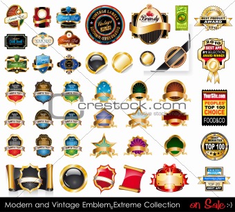 Modern and Vintage Emblems Extreme Collection.