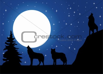 vector wolves