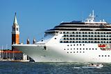Cruise ship in Venice, Italy, Europe