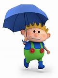 boy with umbrella