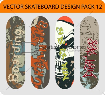 Skateboard design pack