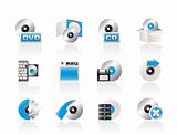 Computer Media and disk Icons