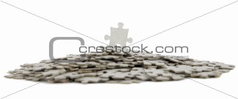 Jigsaw puzzle, success in business concept