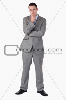 Businessman in thoughts