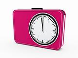 3d time glock alarm pink