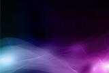 Abstract dark background with soft wavy pattern in shades of blue and purple