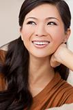 Beautiful Chinese Oriental Asian Woman Smiling