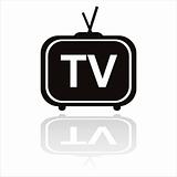 black television icon