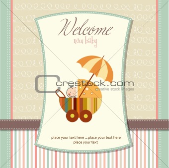 welcome baby card
