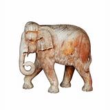 Large wooden sculpture - elephant walking