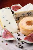 Cheese board with figs