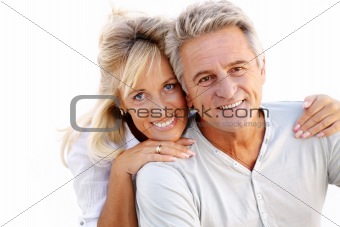 Portrait of a happy romantic couple