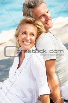 Portrait of a happy romantic couple outdoors