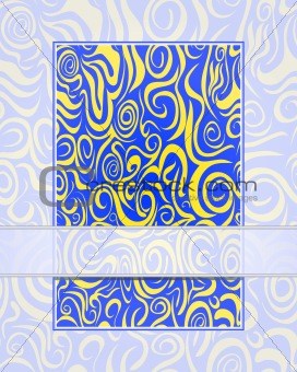 Banner with abstract pattern and place for text